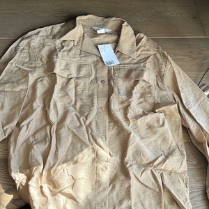 Maternity button down